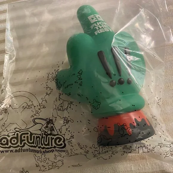 SLAMXHYPE HAND ON FIRE (Green) ADFUNTURE WORKSHOP LTD. RARE!